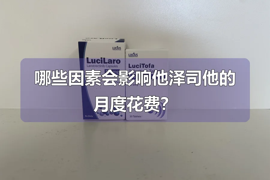 哪些因素会影响他泽司他的月度花费?
